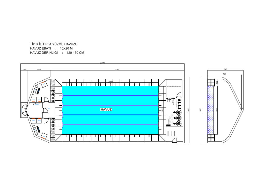 TİP 3 İL TİPİ A YÜZME HAVUZU
